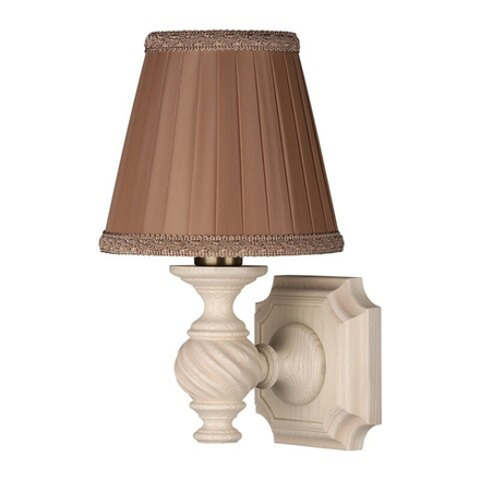 Бра Люберон основание квадрат бежевый дуб с коричневой патиной БЛ05БК