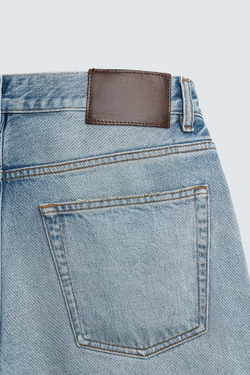 ZARA ДЖИНСЫ RELAXED FIT, ГОЛУБОЙ