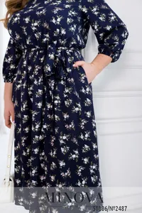 Платье 2487-темно-синий Minova