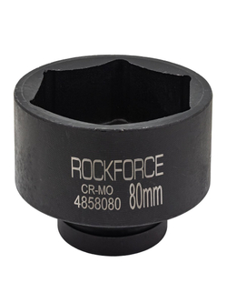 Головка ударная 1'', 80мм (6гр.) RockForce RF-4858080