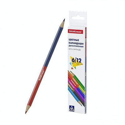 Карандаши 12 цв. трехгранные (Erich Krause)