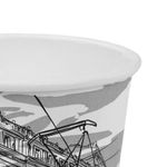 Стакан одноразовый бумажный 300/360 мл, D 90 мм, с печатью "ГОРОД", КОМПЛЕКТ 50 шт., холодное/горячее, WELDAY (ВЭЛДЭЙ), 702696