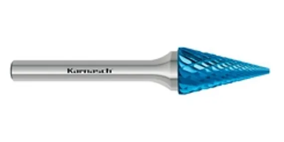 Борфреза твердосплавная Karnasch форма A, 2х11х3х38 мм, насечка HP-11 Micro, покрытие Blue-Tec, арт. 11.6080-010