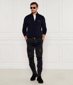 Шерстяной свитер Aeronautica Militare - темно-синий(MA1517L417)