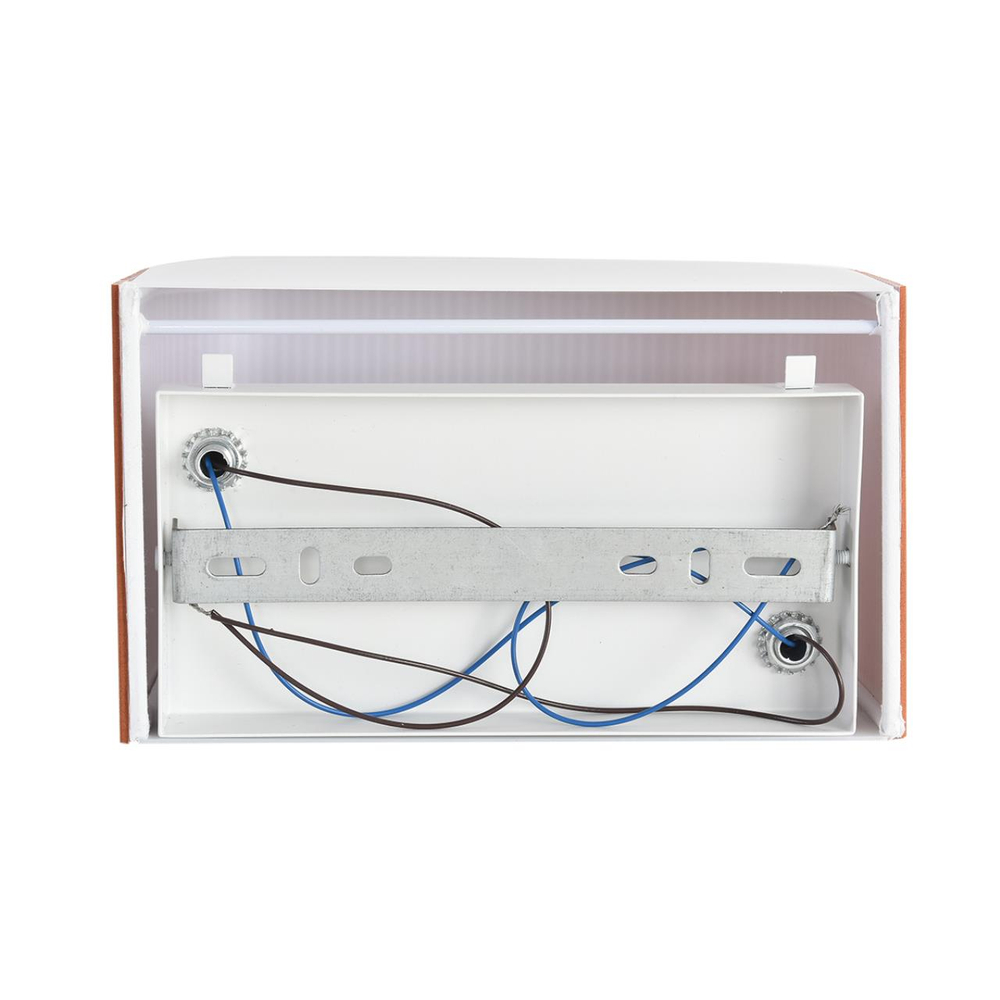 8329/2W MODERNI LN26 426 белый/кирпичный, металл/текстиль/пластик Бра E14 2*40W 220V GOFERA