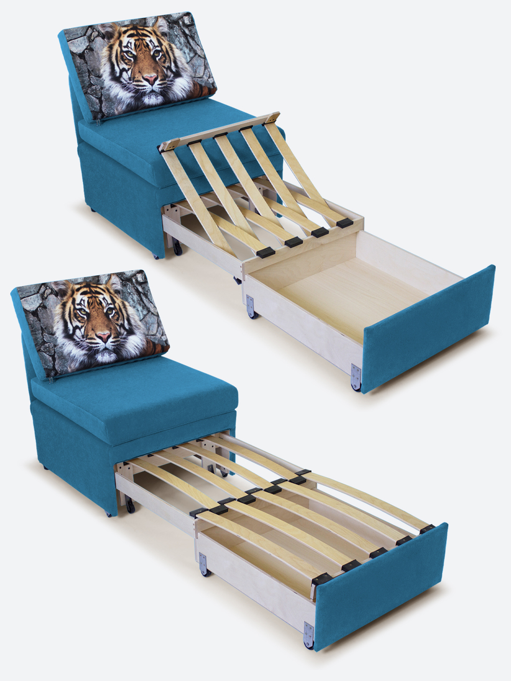 Кресло-кровать "Миник", купон Тигр