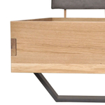 Кровать 180х200, Беллиссима, двуспальная, парящая, с мягким изголовьем, из массива дуба, Dipriz