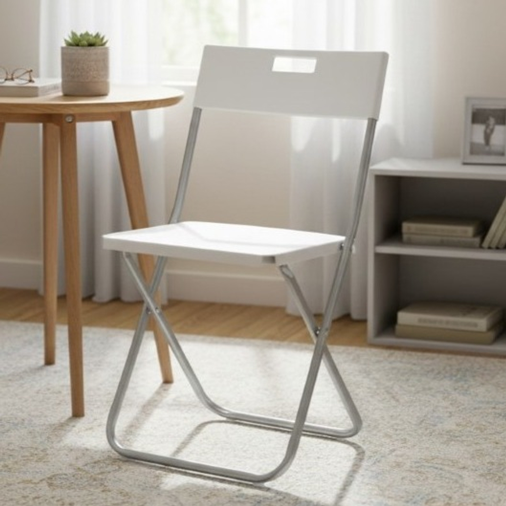 Стул складной Lagman белый (комплект из 4-х штук), 46х44х78 см, полипропилен/металл