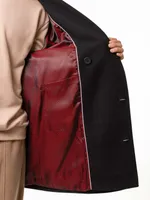 Пальто Dryg двубортное короткое черное