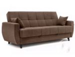 Диван прямой Бетти 2 (БД) Modus 05 (велюр светло-коричневый)