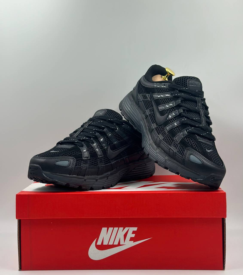 Кроссовки Nike P-6000 #B131 (черн.)