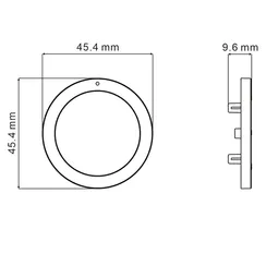 Donel D16 глянцевый белый Накладка для регулятора температуры пола