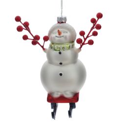 GAEM Украшение новогоднее "Снеговик", L11 W8 H14 см