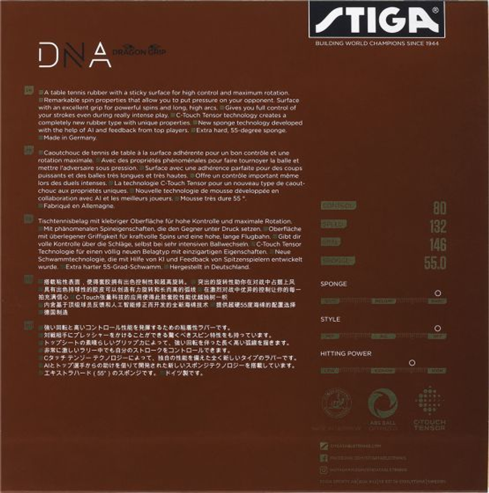 STIGA DNA DRAGON GRIP