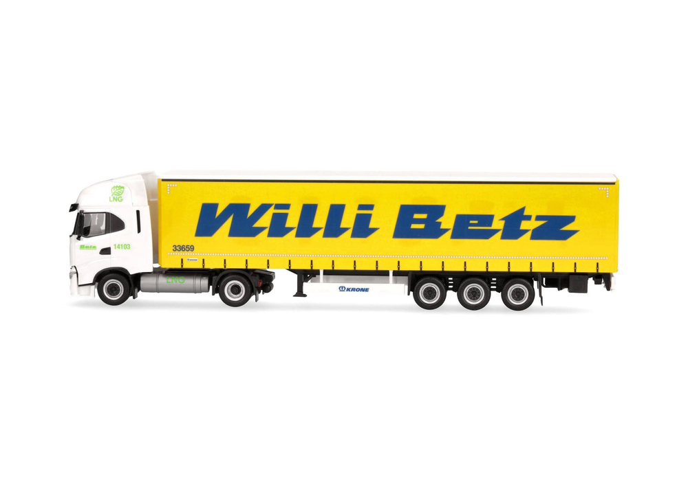 Грузовик Iveco S-Way LNG тентованный пп «Willi Betz» (Баден-Вюртемберг/Ройтлинген)