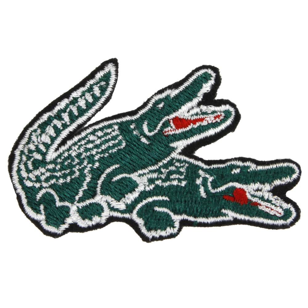 Нашивка с вышивкой Lacoste in action