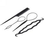 Набор для создания причёсок 5шт «Styling», цвет черный, 24,5*12см