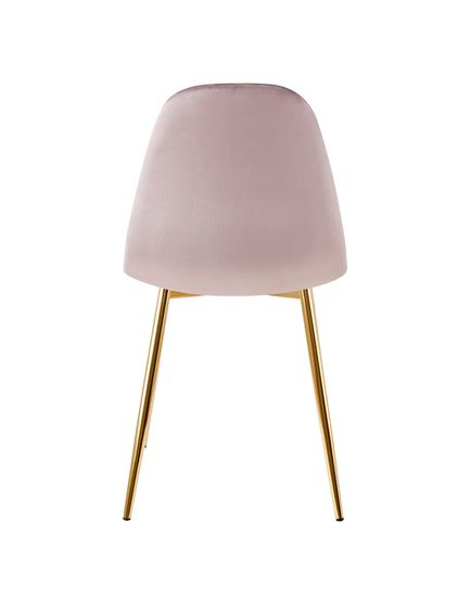 Стул Валенсия SN велюр розовый золотые ножки