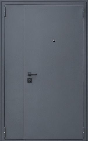 Входная дверь в квартиру  АСД Двухстворчатая Байкал букле графит/ бетон светлый