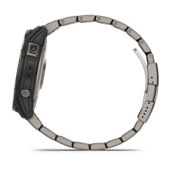 Garmin QUATIX 7X Sapphire Solar титановый с серебристым титановым браслетом