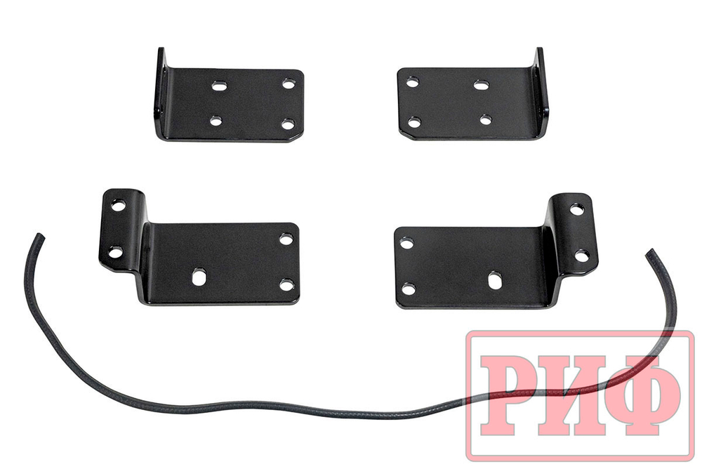 Площадка под лебёдку c защитой радиатора в штатный бампер Mitsubishi Pajero Sport 2021+ дизель РИФ