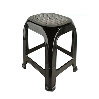 Табурет "Симпатия" большой, черный / серебристый перламутр РП-311