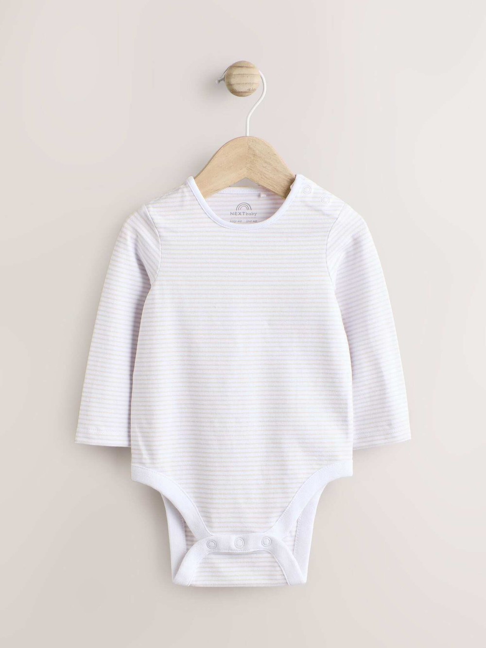 Боди с длинным рукавом и комбинезон в комлекте для малышей Next E59-551, Белый, Молочный