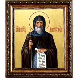 Антоний Великий преподобный. Икона на холсте.