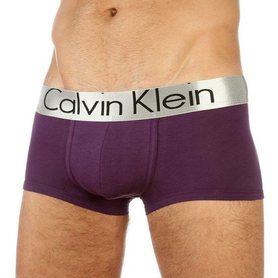 Мужские трусы хипсы баклажановые Calvin Klein