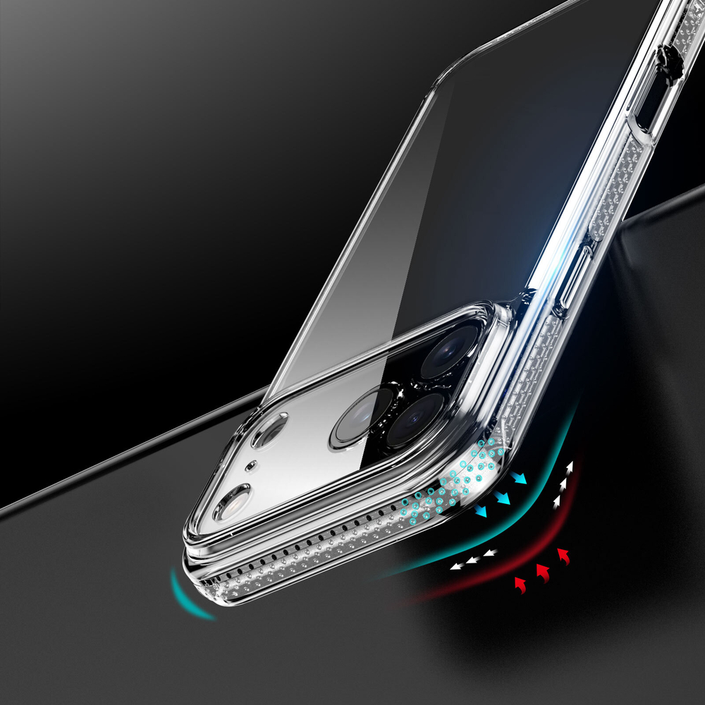 Усиленный прозрачный чехол от Dux Ducis для iPhone 17 Pro, серия Clin Series Case