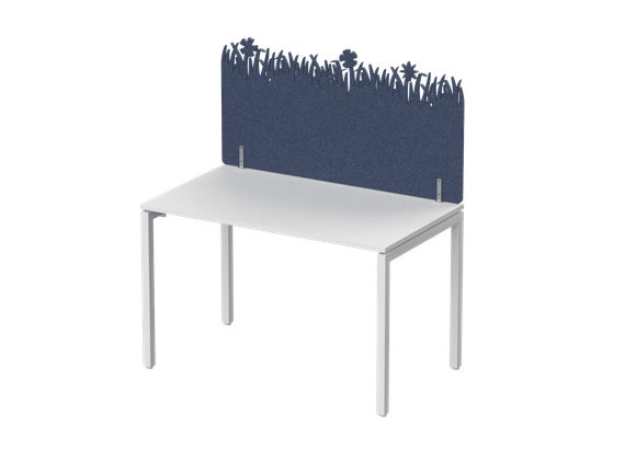 Экран фронтальный / боковой, с декором &quot;Зеленая поляна&quot;, без фурнитуры 60х1,2х60