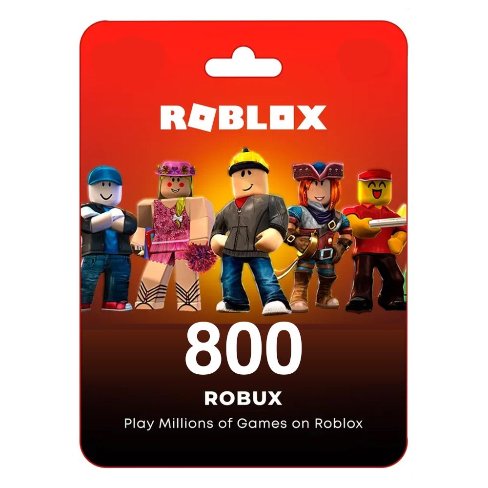 Пополнение счета Roblox на 800 Robux / Код активации Робуксы / Подарочная карта Роблокс / Gift Card (Россия) Подходит для любого региона