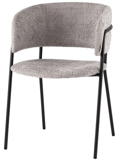 Кресло Нэлли New, букле светло-серый