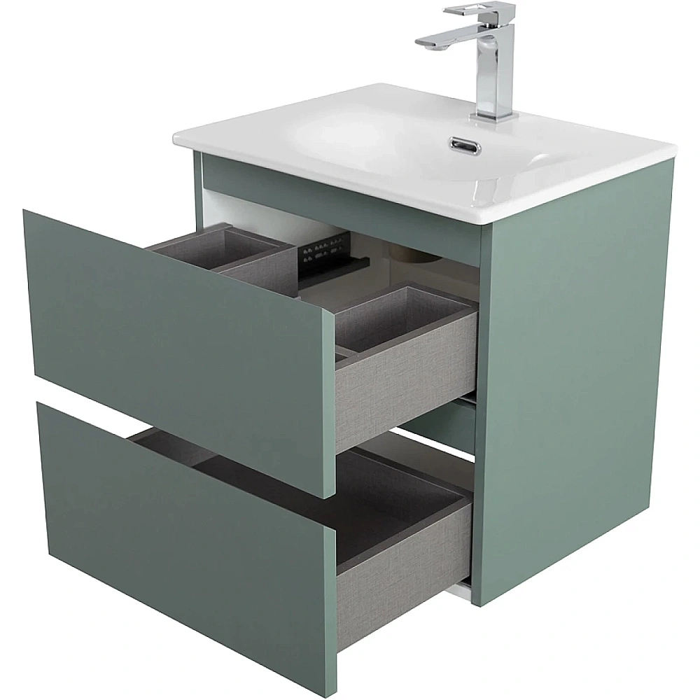 Тумба с раковиной BelBagno 50 KRAFT 39-500/390-2C-SO-VO+BB500/390ETL еловая матовая