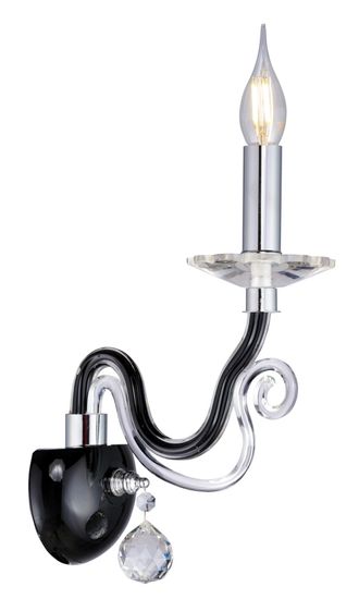 B8216/1W BK+CH (1/10) Бра Veneto Luce