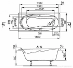 Ванна акриловая Vagnerplast Kleopatra 160x70