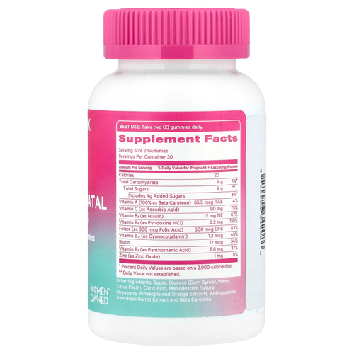 Pink Stork, Total послеродовые жевательные мармеладки, фруктовое ассорти, 60 жевательных таблеток