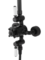 Душевая система с термостатом WONZON & WOGHAND RETRO, Черный матовый (WW-B3041-MB)