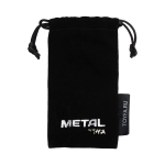 Серебристая анальная втулка с красной розочкой 8см ToyFa Metal 717009-9