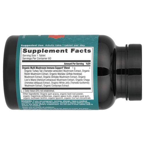 Ancient Nutrition, Multi Mushroom, ежедневная защита иммунитета, 60 таблеток