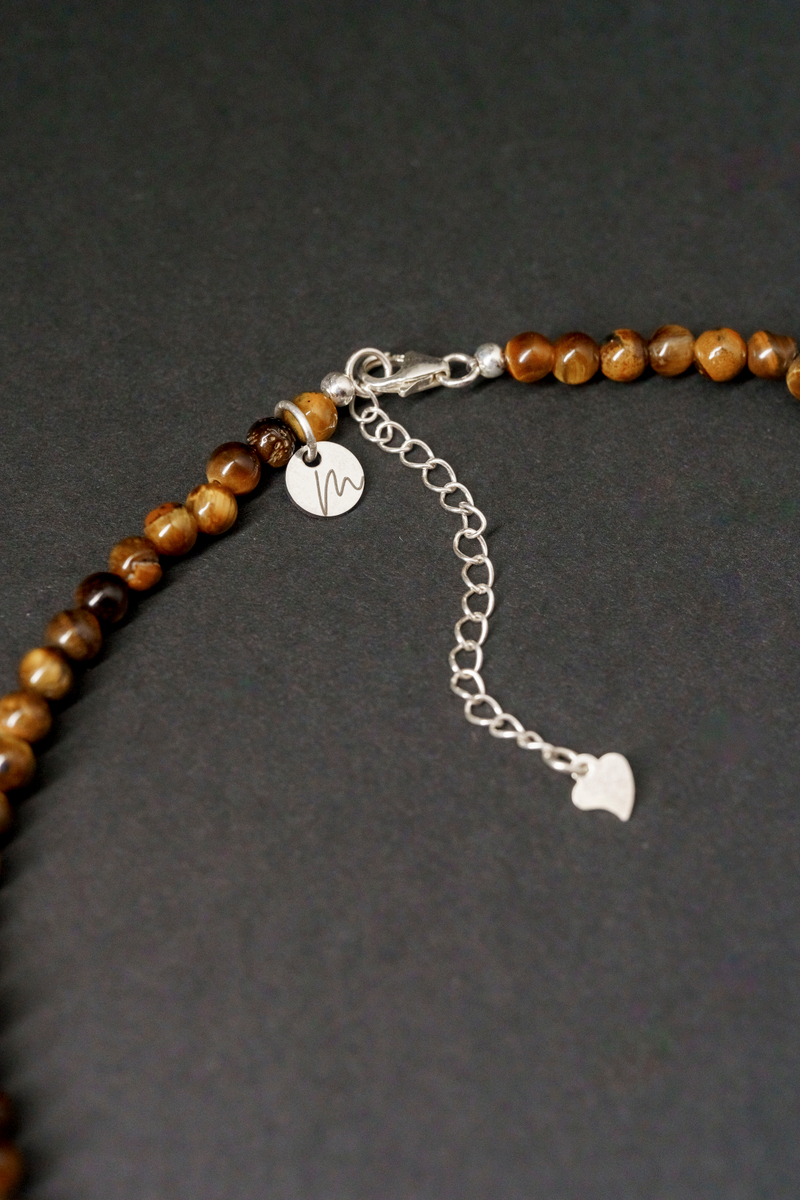 ХХХ Браслет "Memo about Power" двойной из тигрового глаза