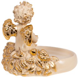 Мыльница Ангел с розами Айвори