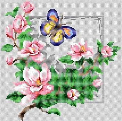 Г-1052 Бабочка и цветы