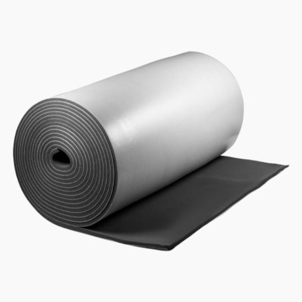 Рулон из вспененного каучука K-FLEX ECO black с покрытием IC CLAD SR Тмакс=130°C черный