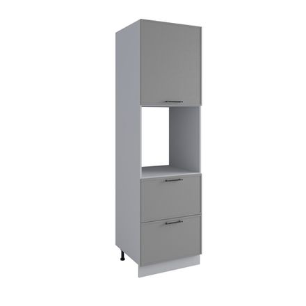 Кухня Модуль ПНЯ 600 М (с нишей) Марта Графит Скин