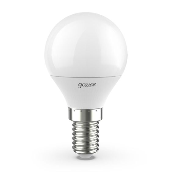 Лампа светодиодная Gauss E14 9.5W 3000K матовая 105101110