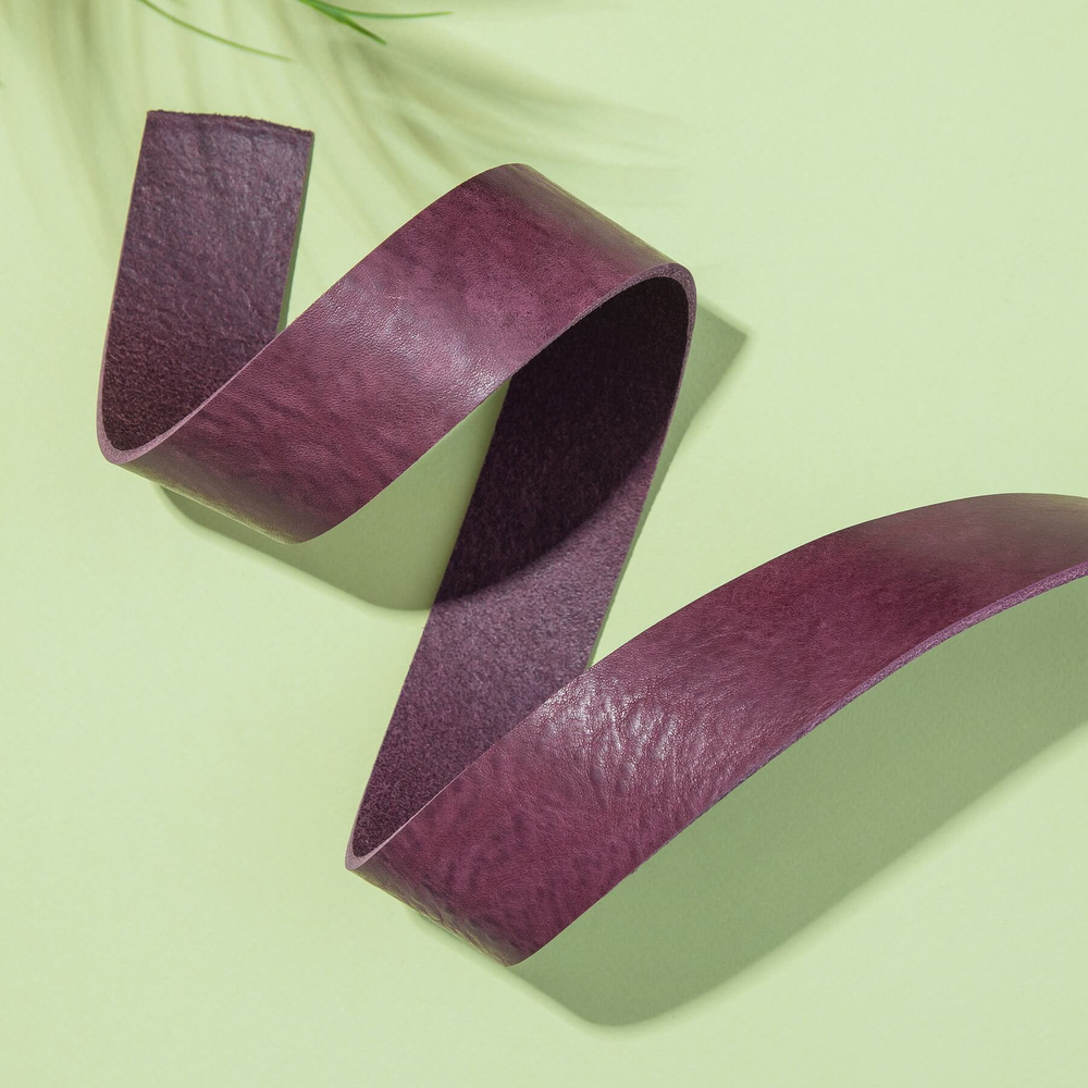 Ременная заготовка Миссури МС13 цв. Фиолетовый, толщ. 3,3-3,5 мм