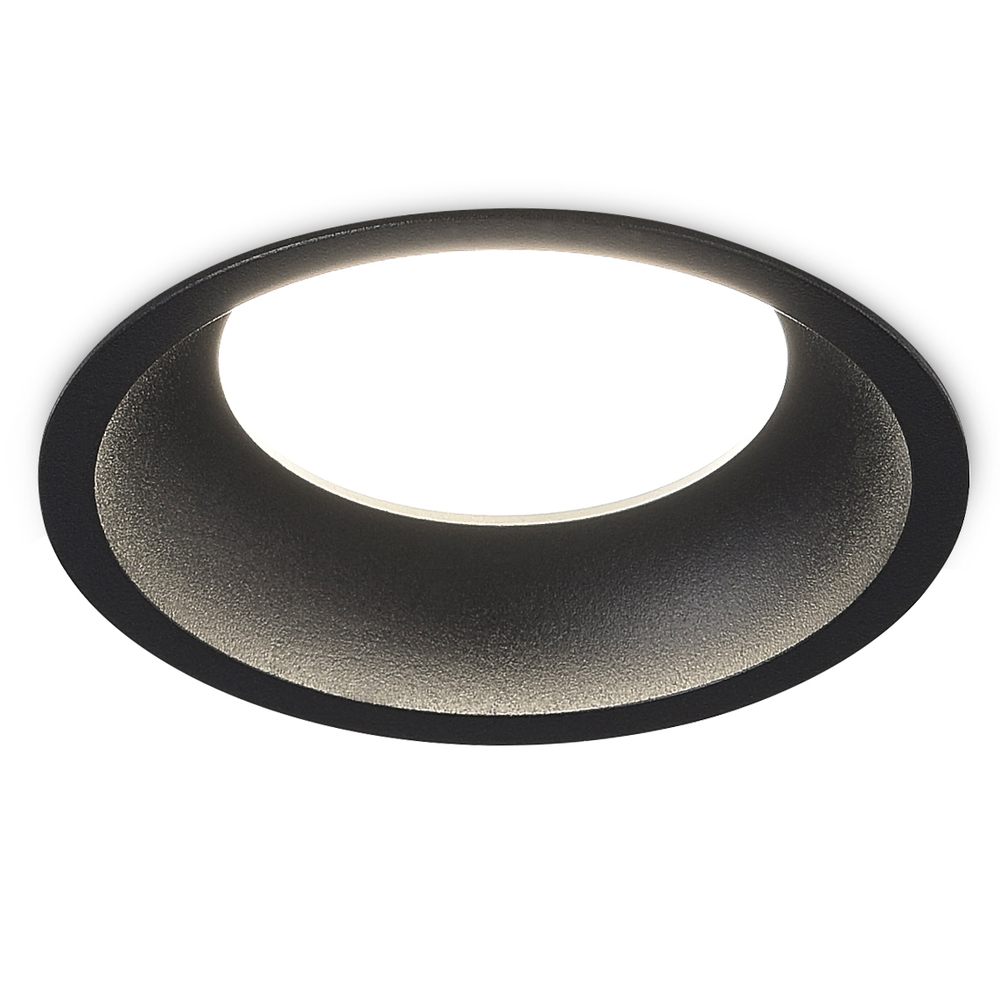 Светильник встраиваемый CRATER,  10W,  744Lm,  2700-3000-4000K,  D81, 5хH39мм,  IP44,  черный