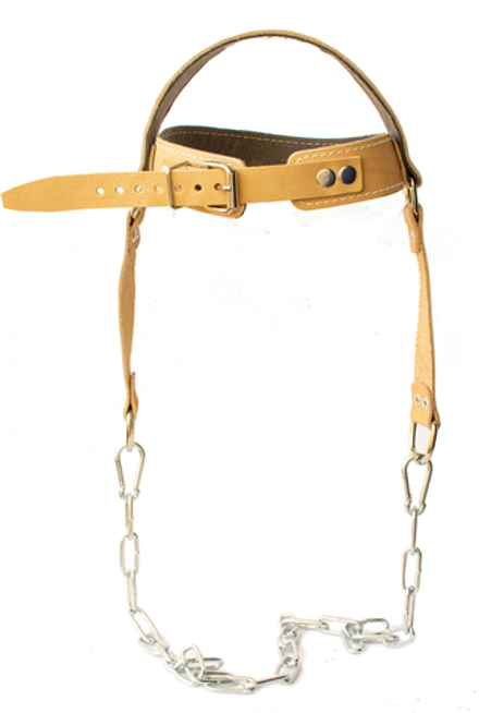 Тренажер для шеи упряжь из натуральной кожи ReKoy FG047