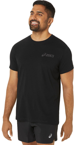 Мужская теннисная футболка Asics Chest Logo Short Sleeve T-Shirt - черный
